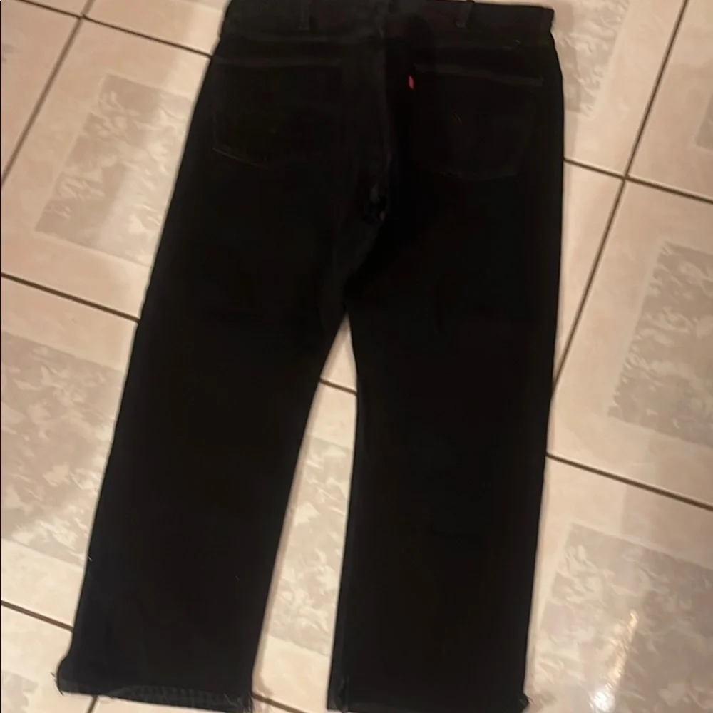 Levi's Black Straight Jeans